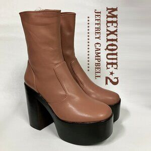 *NEVER WORN!* Jeffrey Campbell MEXIQUE-2 Platform Boots in Blush, 8.5. HAWT!